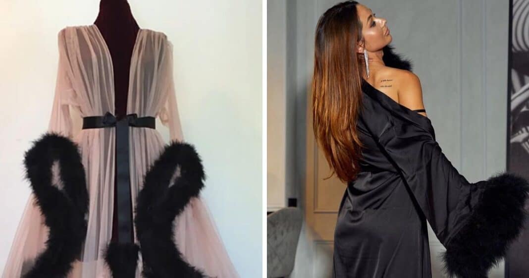 This Old Hollywood Feather Robe from Amazon is Going Viral for Making You Feel Like a Vintage Superstar!